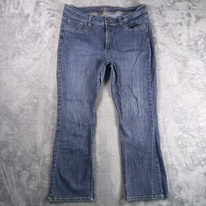 Lee Riders Bootcut Jeans Women's 16P Blue Dark Wash Denim Stretch Western Retro